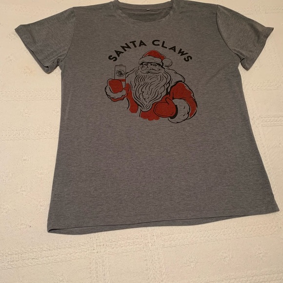 Women’s extra large heather gray Christmas T-shirt - Picture 2 of 4
